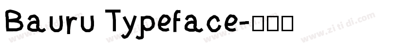 Bauru Typeface字体转换